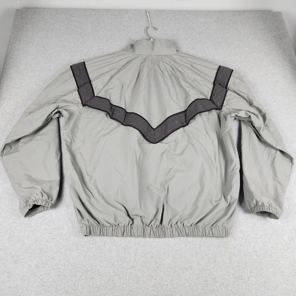 US Army Improved Physical Training Uniform Jacket Mens M Gray Black Full Zipper
